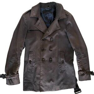 BURBERRY PRORSUM men's navy blue trench coat US size 40